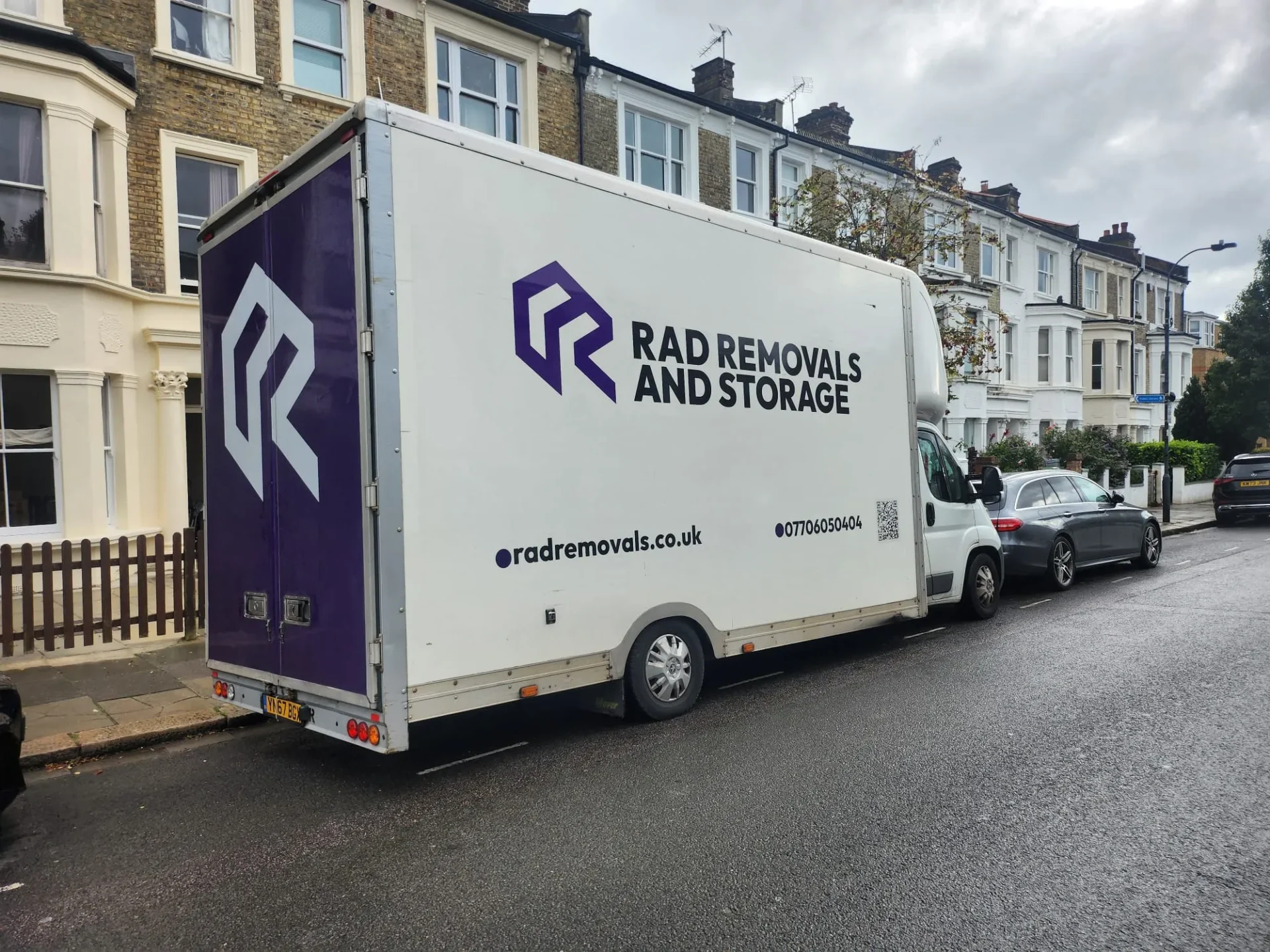 Radvan parked in west London with big cargo space